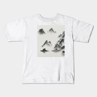 chinese town scene Kids T-Shirt